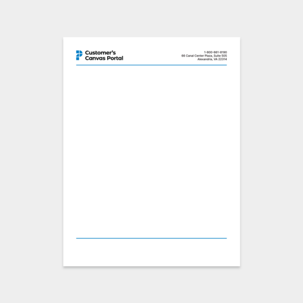 Standard Letterhead - No Customization